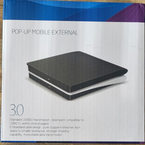 Pop-Up Mobile External Drive CB31005 – USB 3.0 Externe DVD/CD-RW Drive, Plug & Play