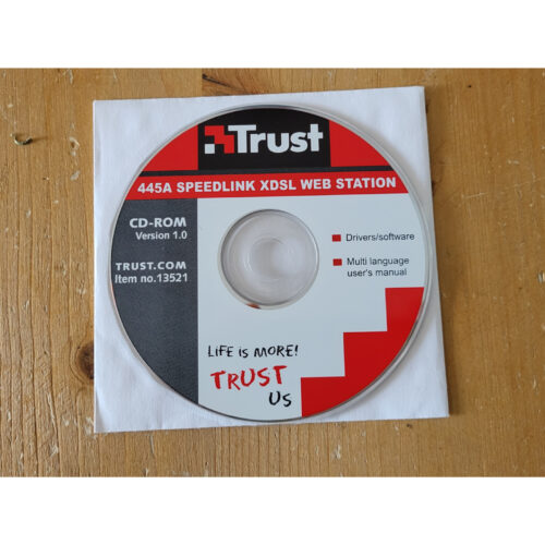 Trust 445A SpeedLink xDSL Web Station – Drivers & Software CD (v1.0)