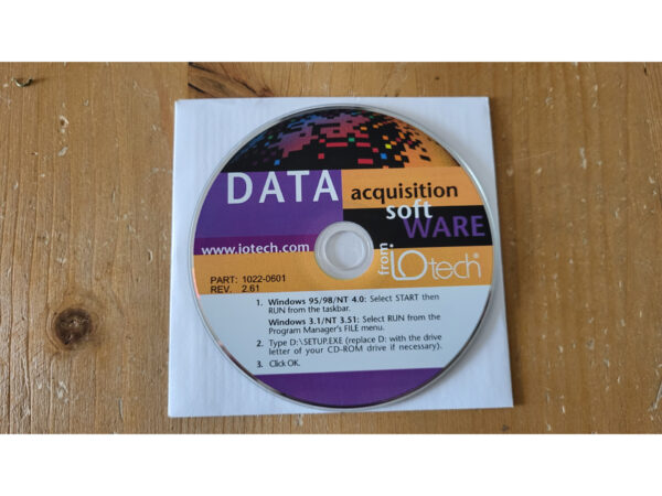 Iotech Data Acquisition Software – Rev. 2.61 (Windows 95/98/NT)