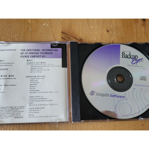Seagate Backup Exec v2.0 – For Windows 95 (1997)