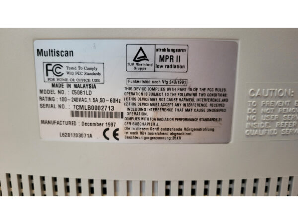 Multiscan C5081LD 15 inch CRT Monitor